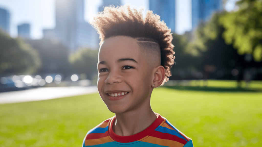 Afro Mohawk Fade