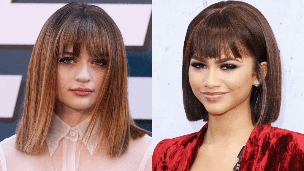 Blunt Cut with Full Bangs