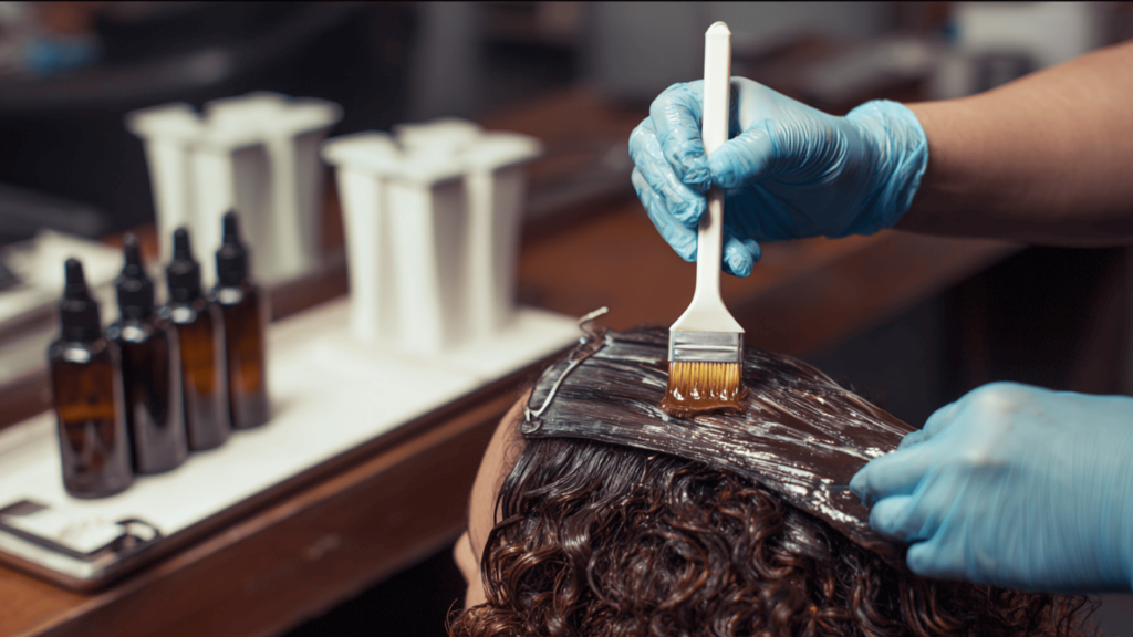 Chemical Relaxer Application (20-30 minutes)