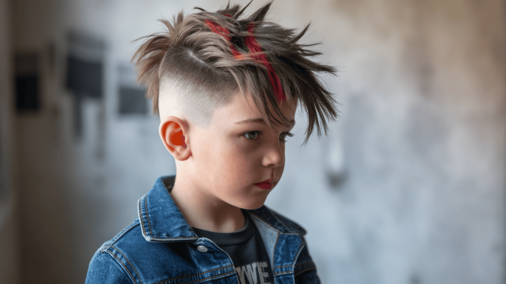 Punk-Inspired Kids Haircut