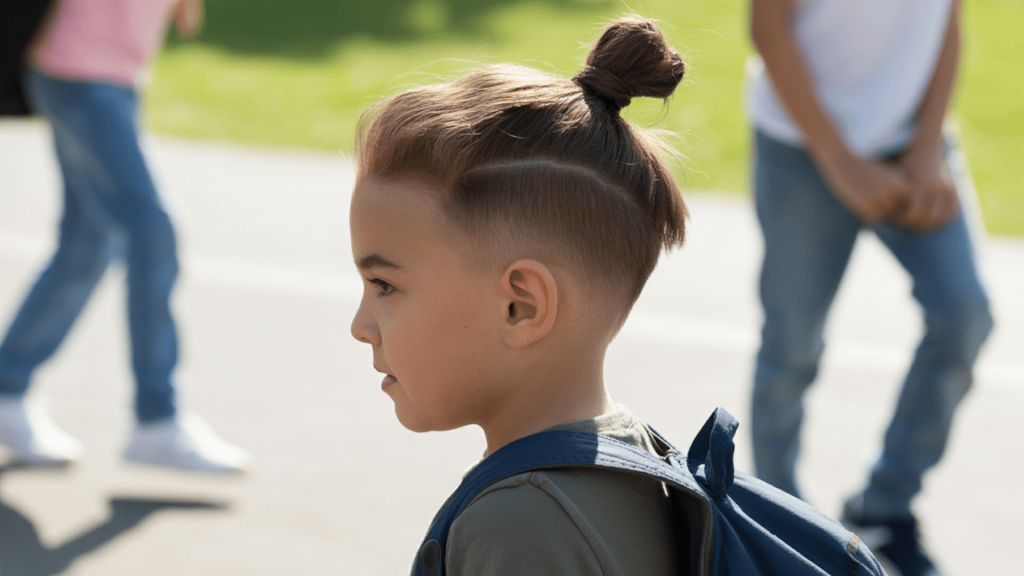 Top Knot with Fade