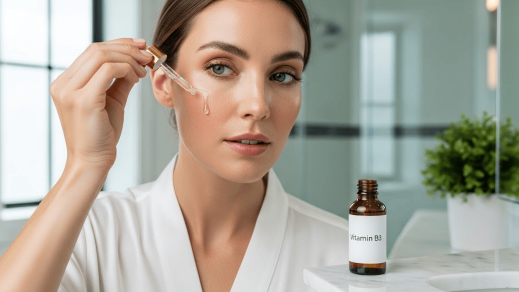 Apply a Vitamin B3 Serum or Moisturizer