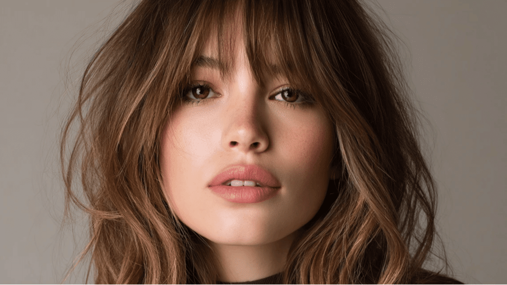 Ash Brown Fringe Balayage