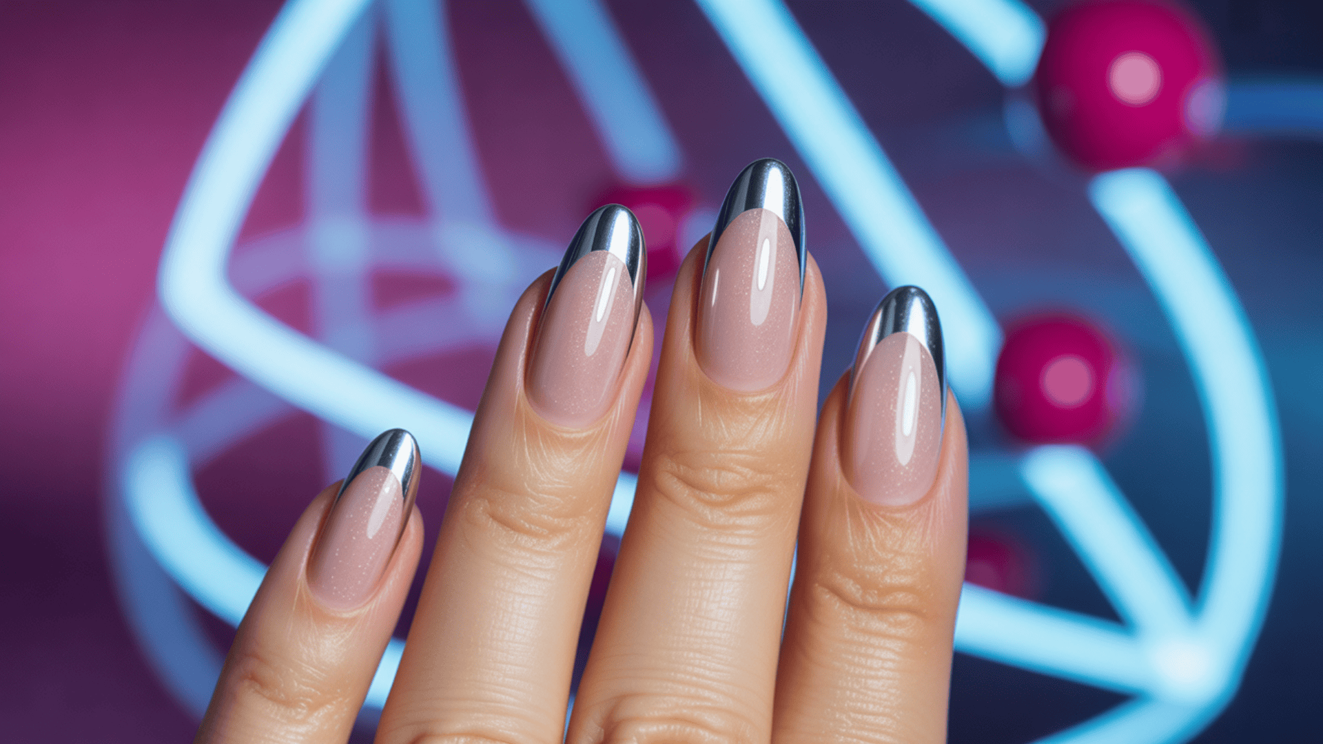 Chrome Silver Futuristic
