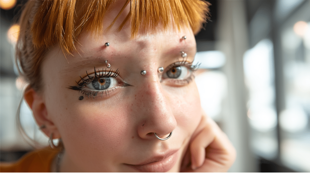 eyebrow piercing