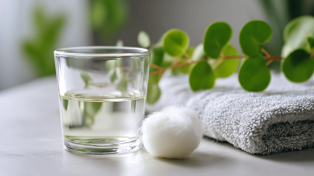 diluted white vinegar