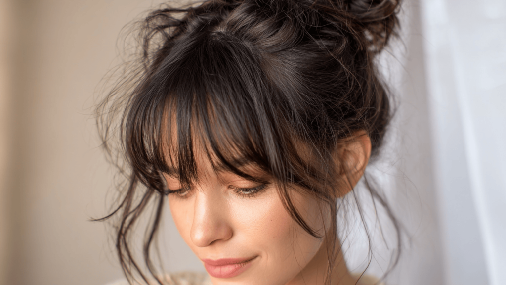 messy bangs