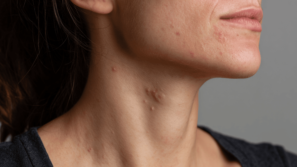 Pimples on neck