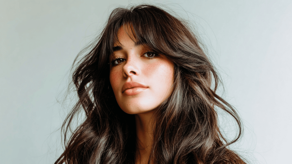 Soft and Wavy bangs