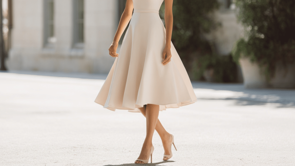 A-Line Tea Length Dresses