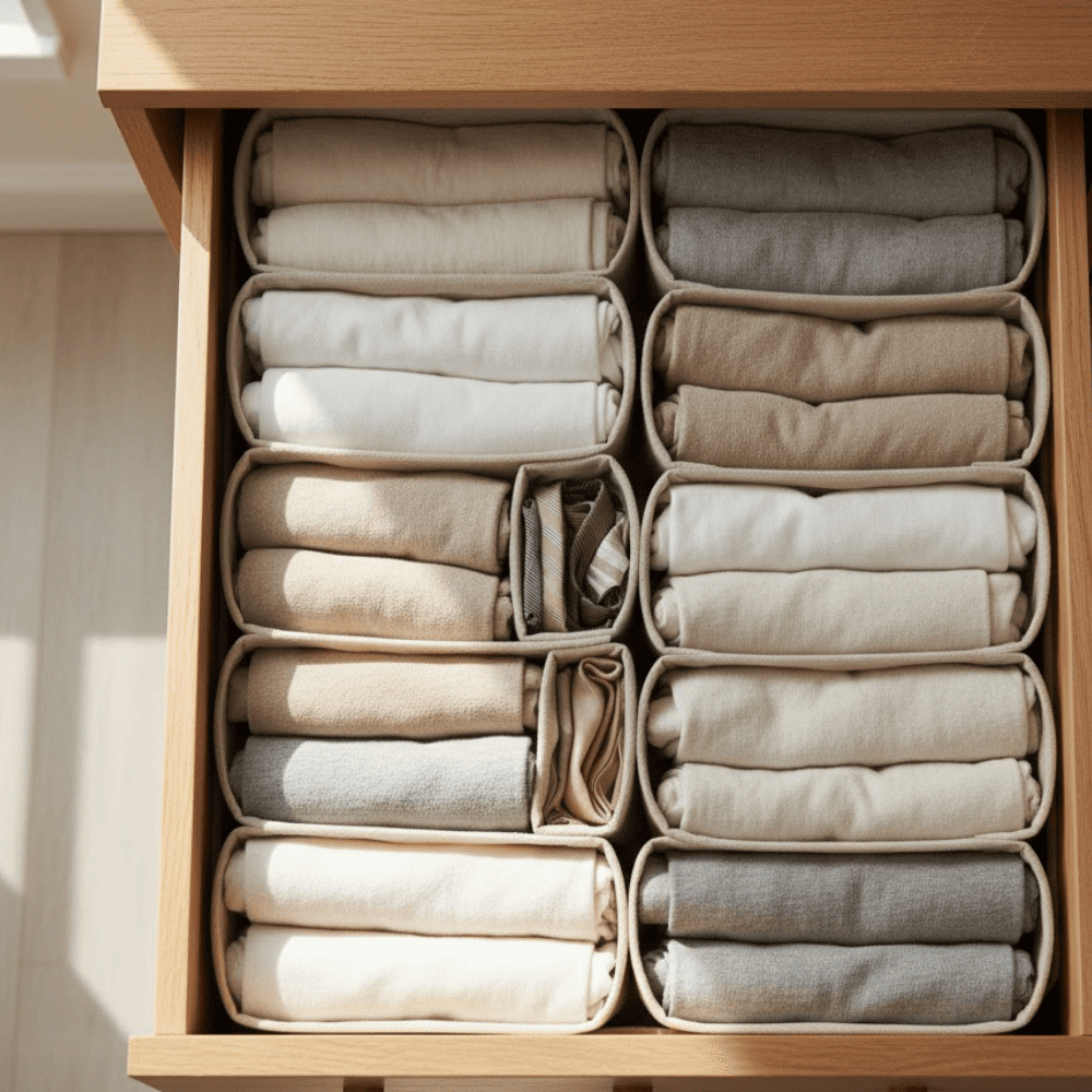 Add Drawer Dividers for Underwear, Socks, Ties