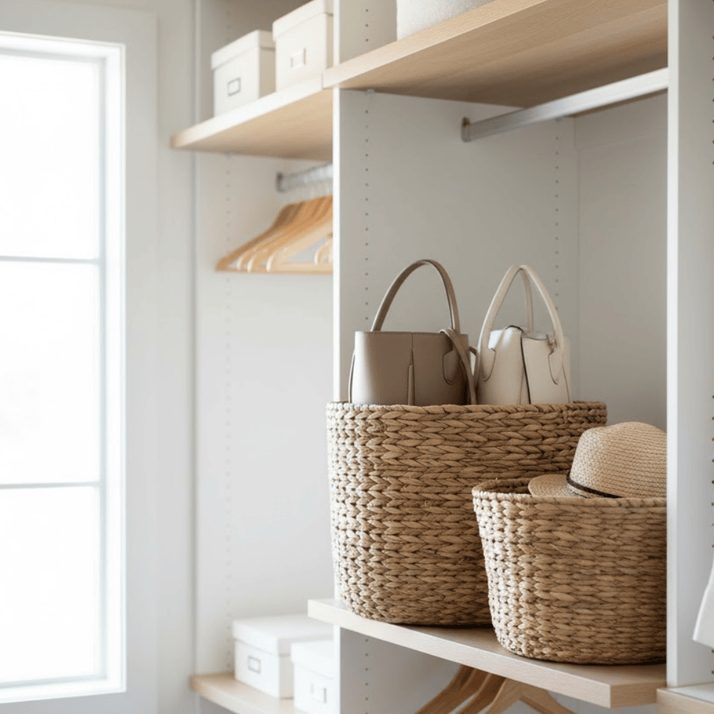 Apply Baskets, Containers for Handbags, Hats 