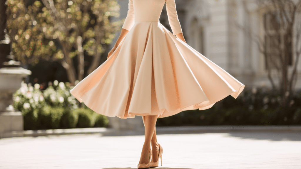 Fit-and-Flare Tea Length Dresses
