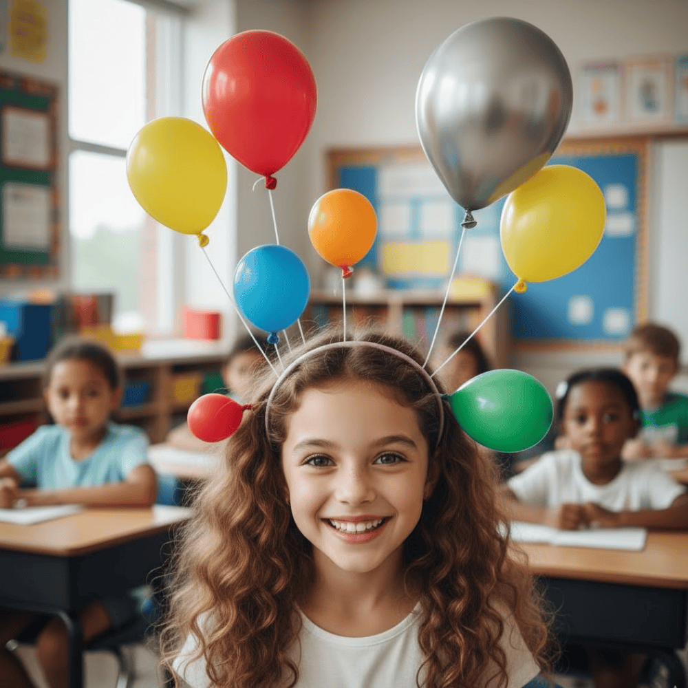 Floating Balloon Hair