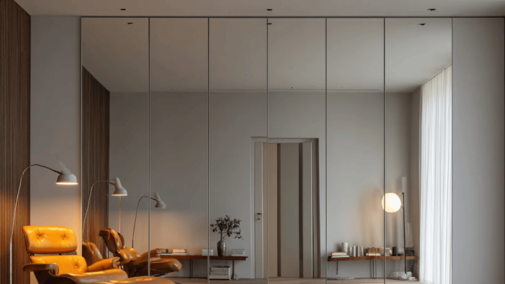 Floor-to-Ceiling Mirror Panel