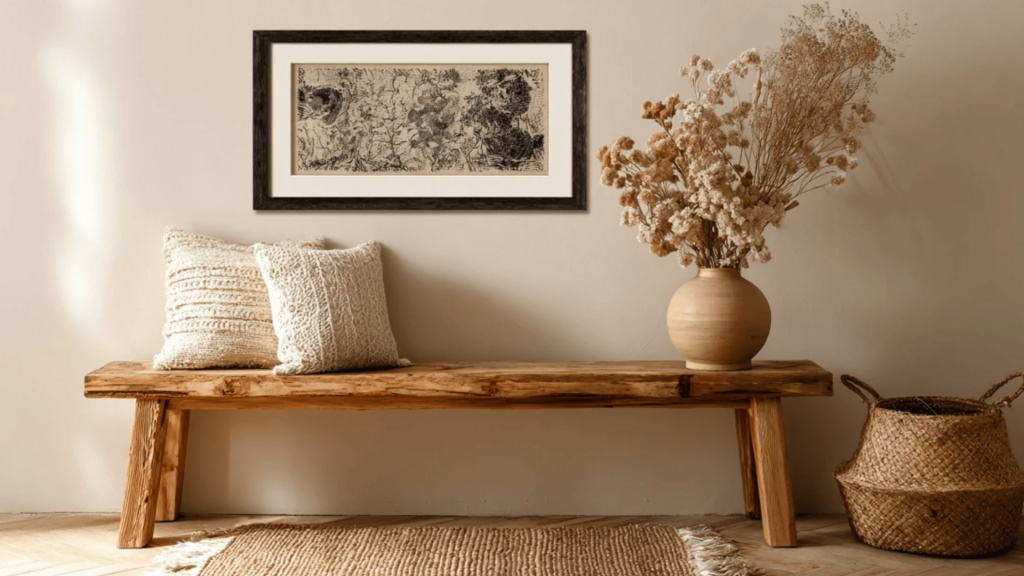 Framed Textile or Fabric Art