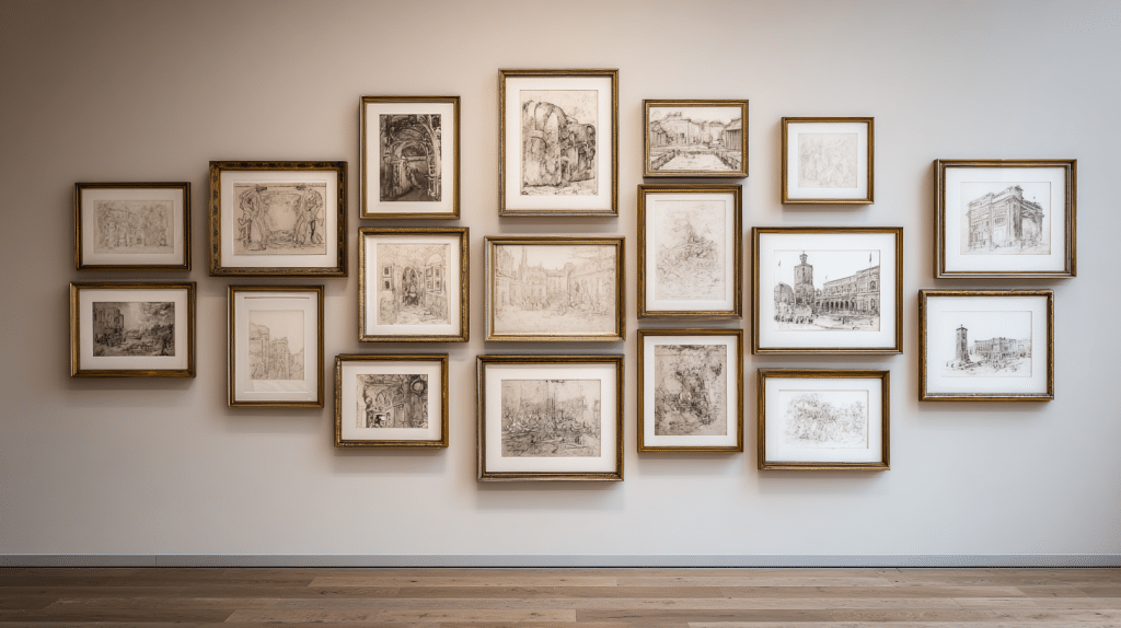 Gallery Wall with Classical Themes
