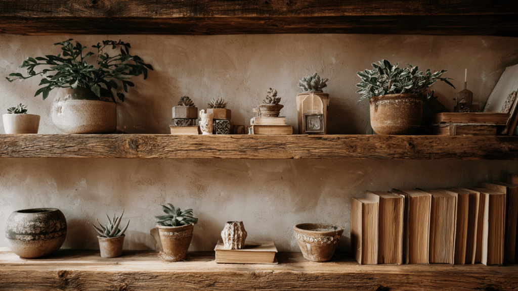 Handcrafted Wooden Shelves