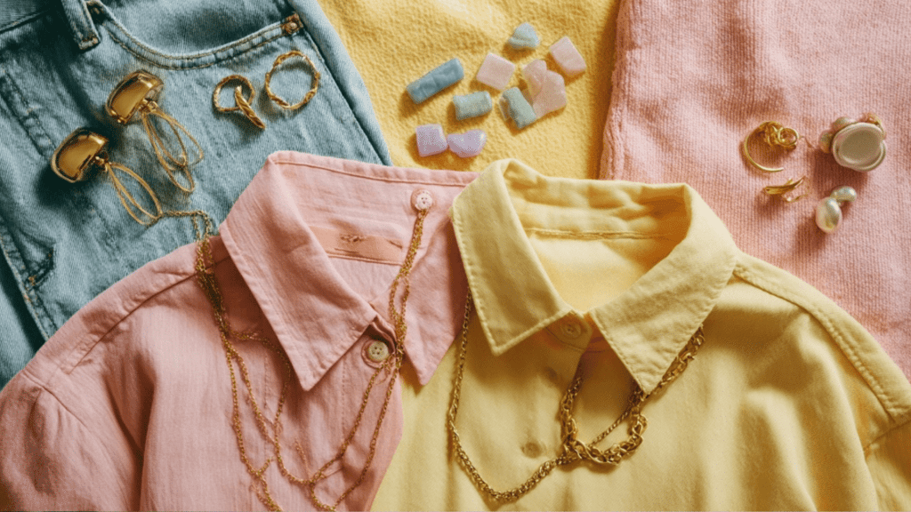 Pastel Shades and Butter Yellow