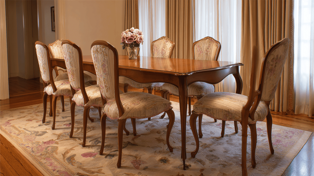 Queen Anne-Style Dining Chairs for a Formal Look