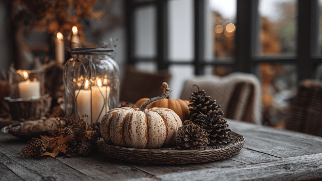 Seasonal Decor Swaps (Pumpkins, Pinecones)