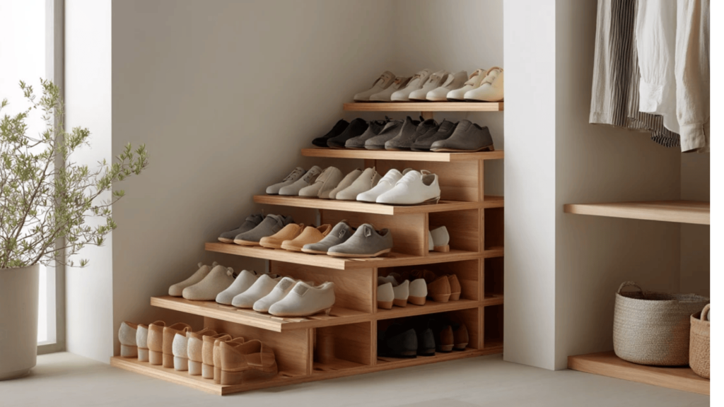 Slanted Shoe Racks