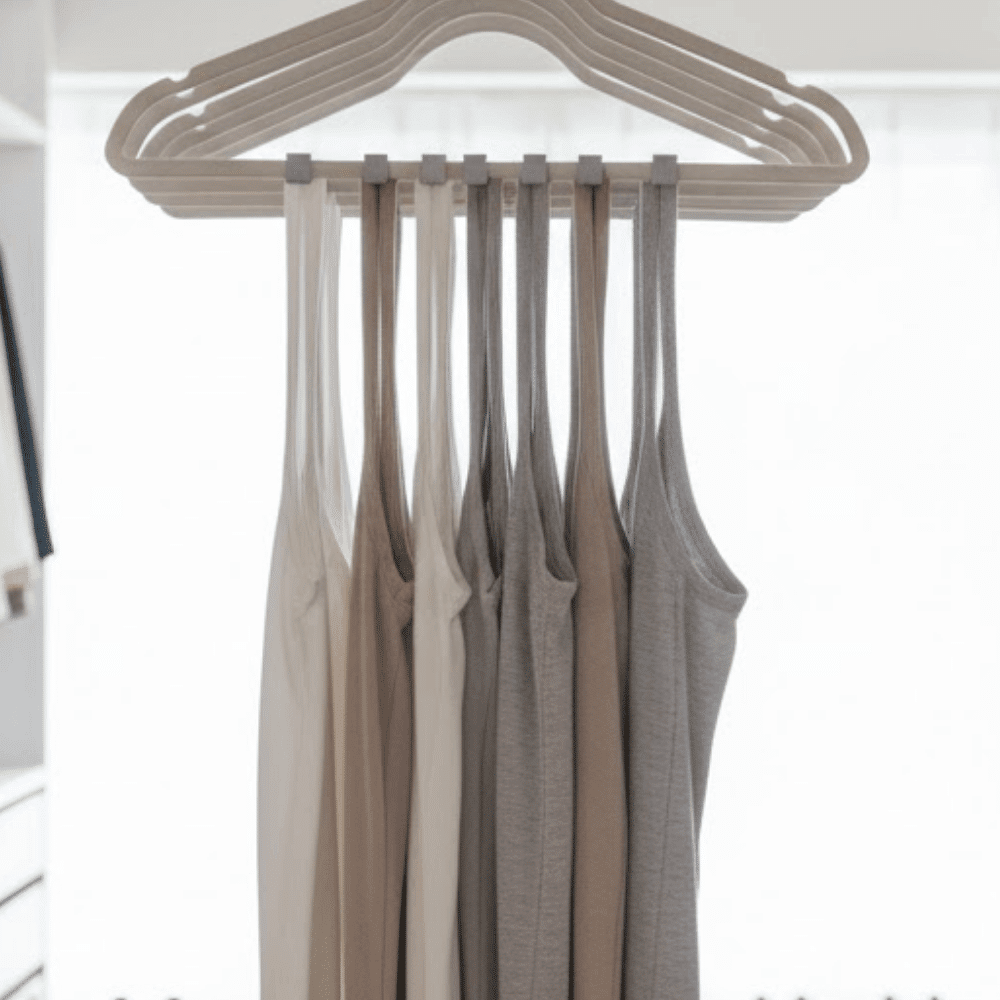 Try Cascading Hangers Suspending Multiple Pieces Vertically