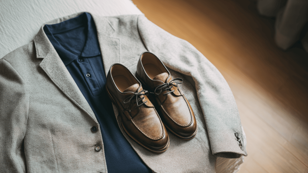 blazer and polo
