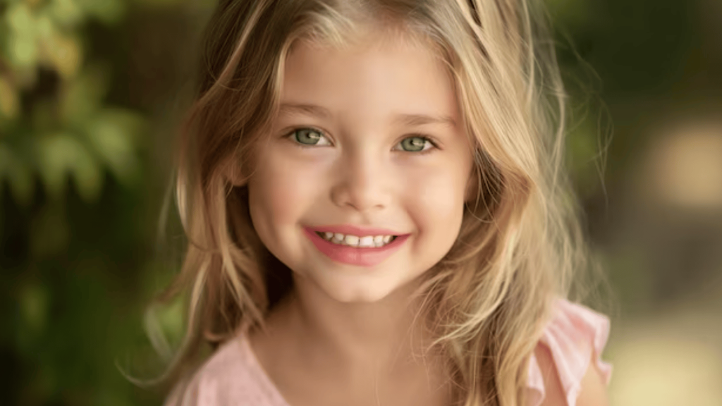 Blonde Hair and Green Eyes