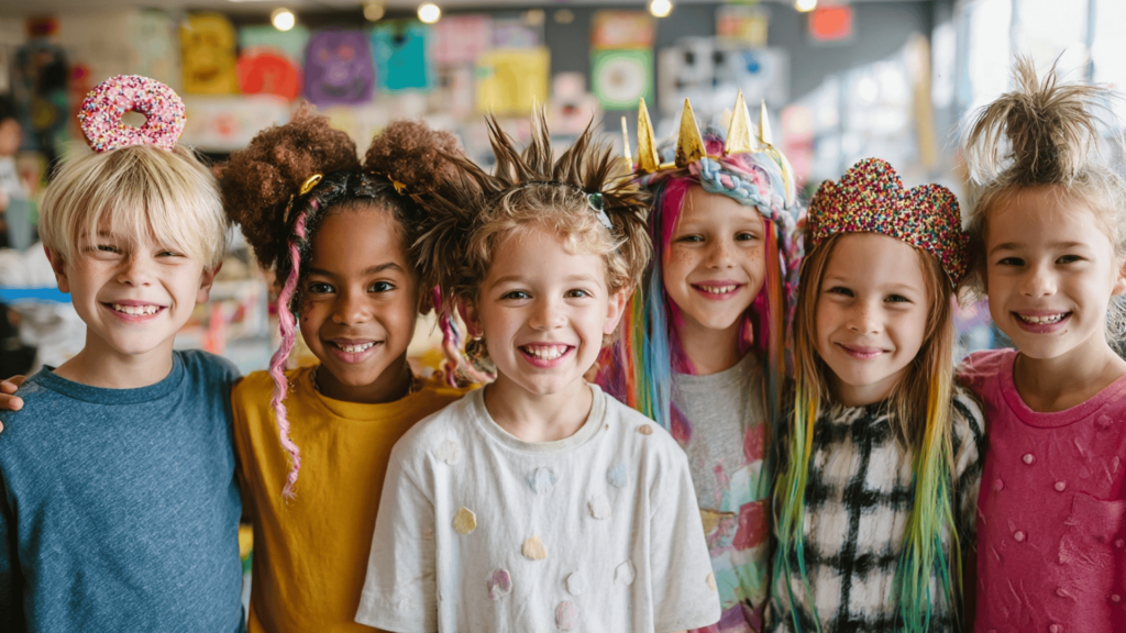 easy crazy hair day ideas