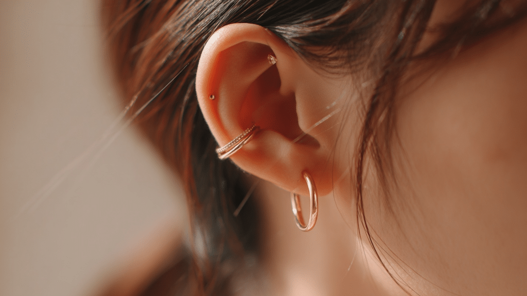 mid helix piercing