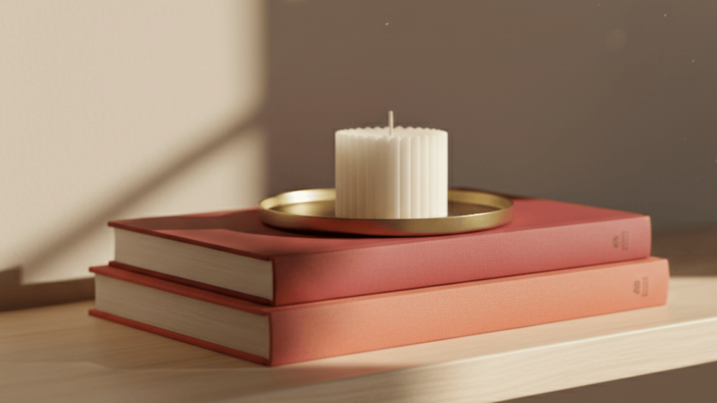 stack tray candle
