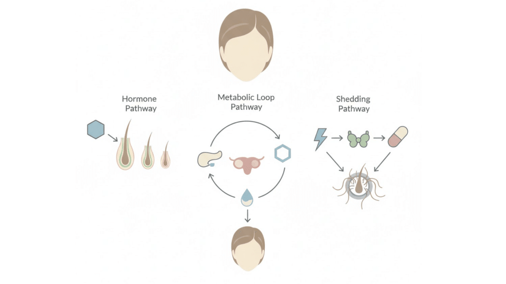 Why PCOS Makes Hair Loss Worse (Causes of FPHL)