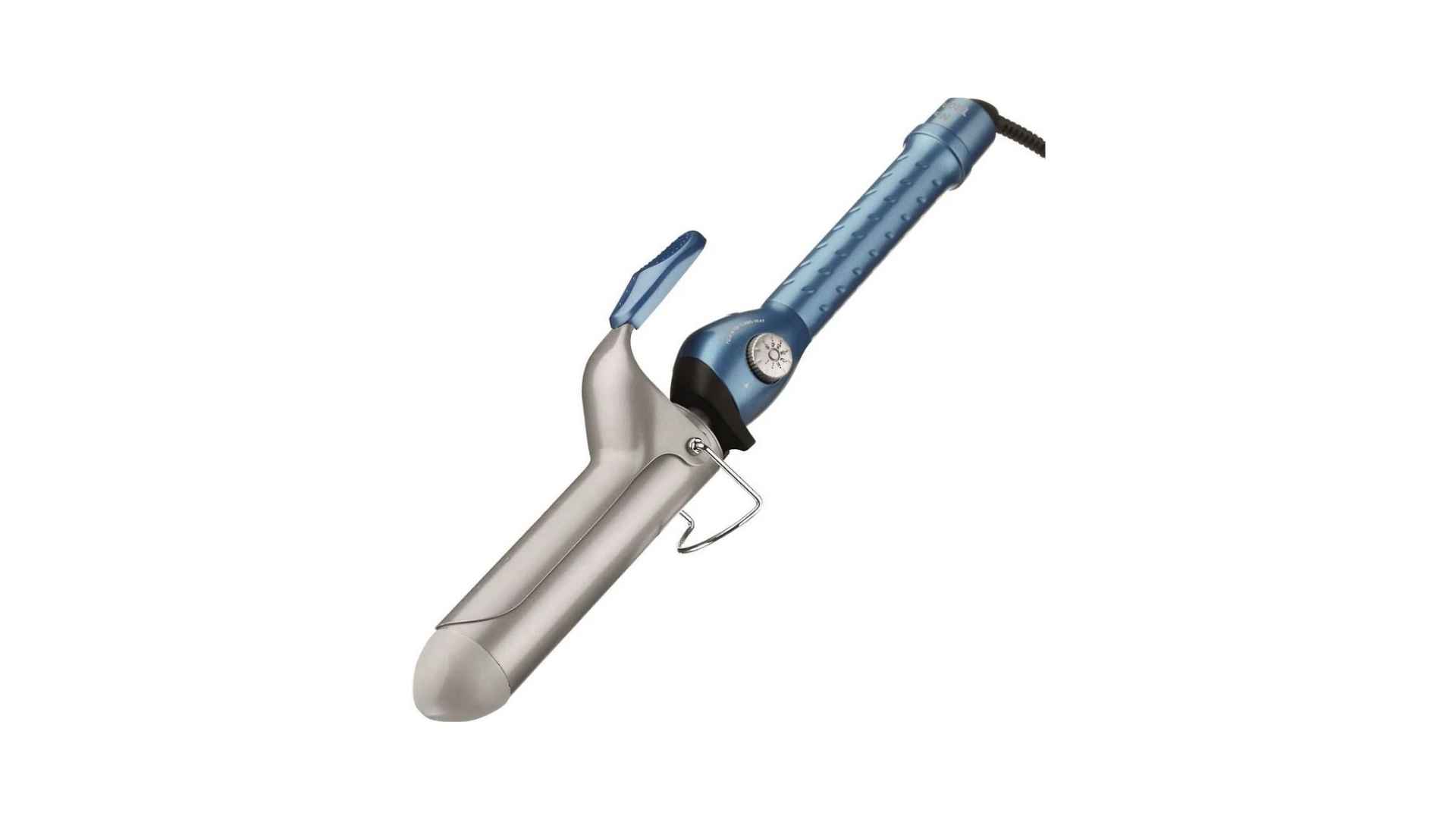 BaBylissPRO Nano Titanium Spring curling iron with spring clamp barrel