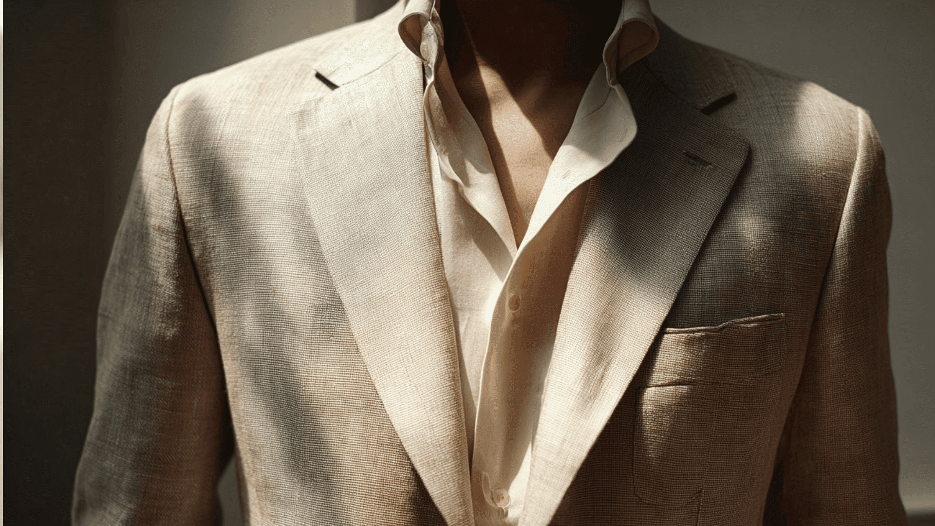 blazer jacket in smart casual style with structured fit and lapel collar