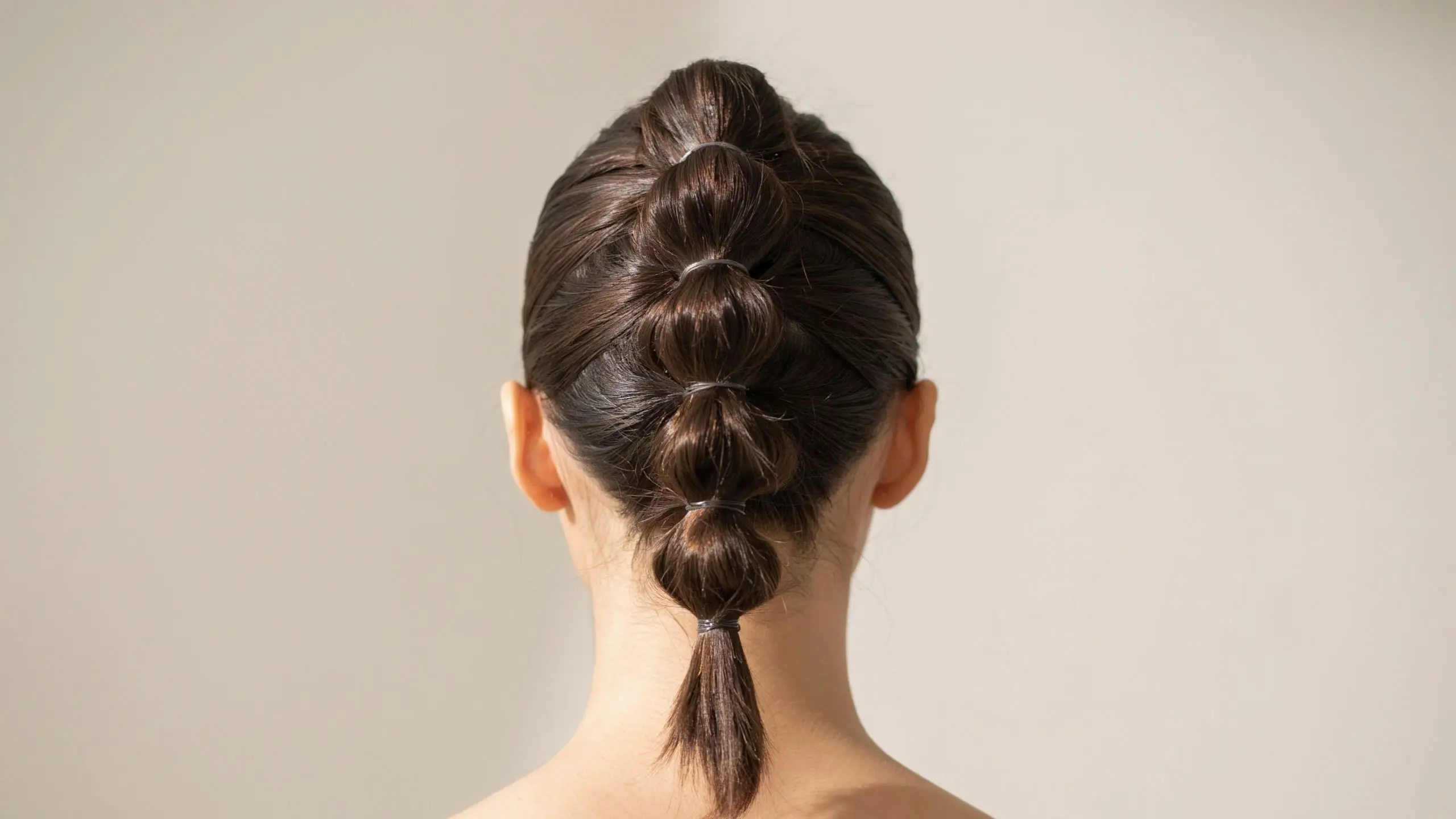Bubble ponytail styled among fun updo hairstyles for any occasion