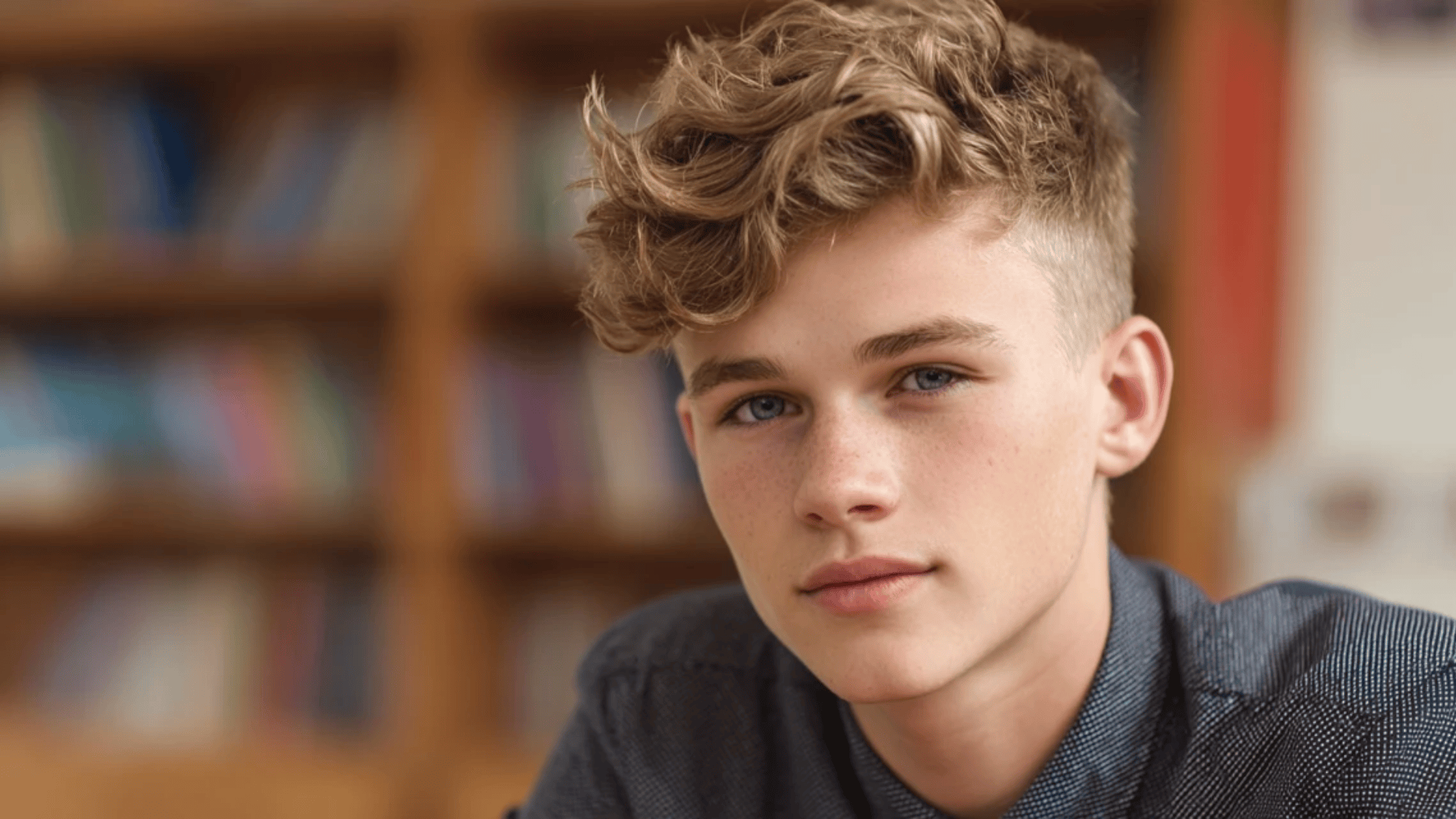 Side swept fringe fade haircut with modern styling