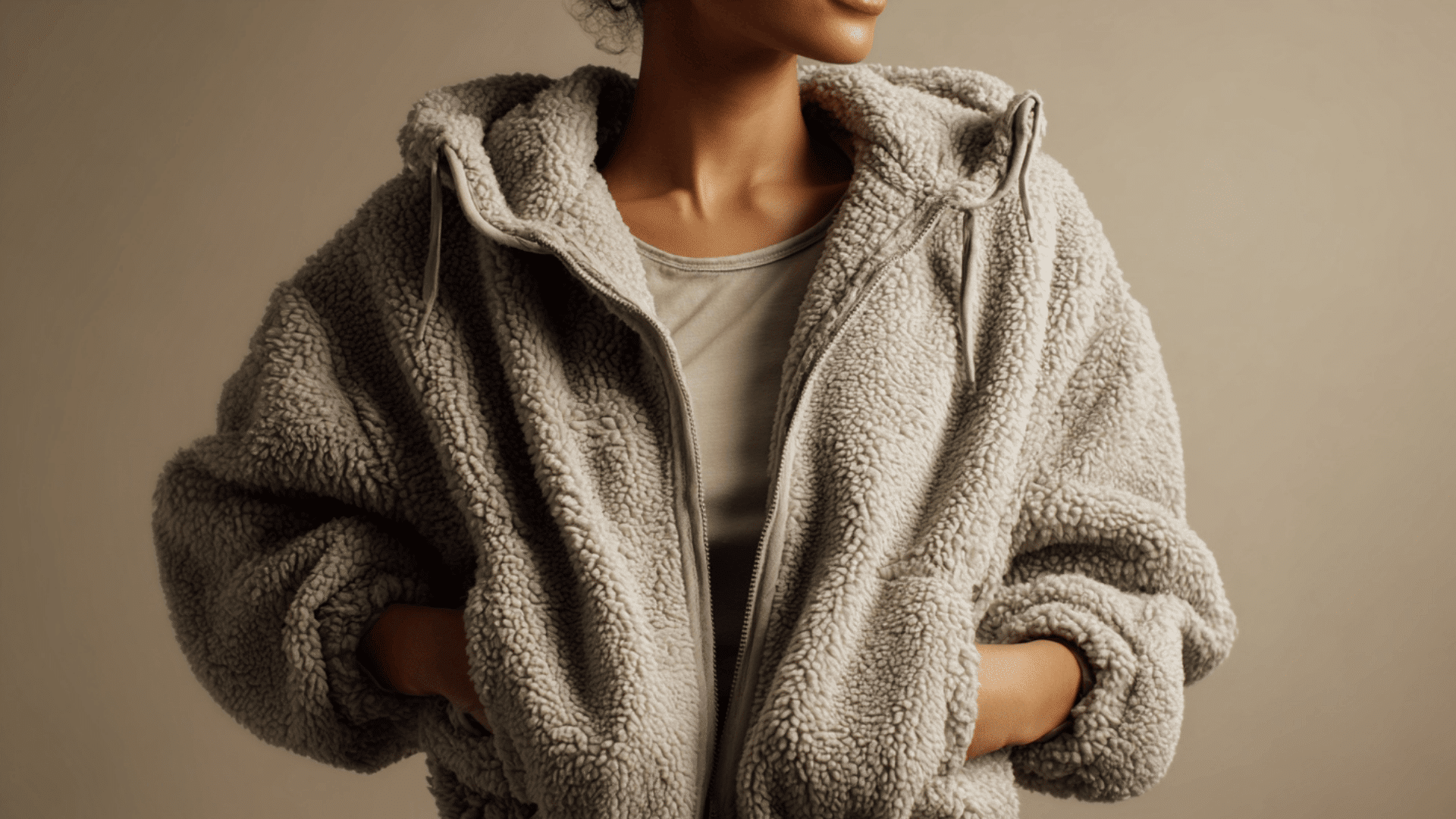 Soft fleece jacket providing lightweight warmth for hiking and casual outdoor wear