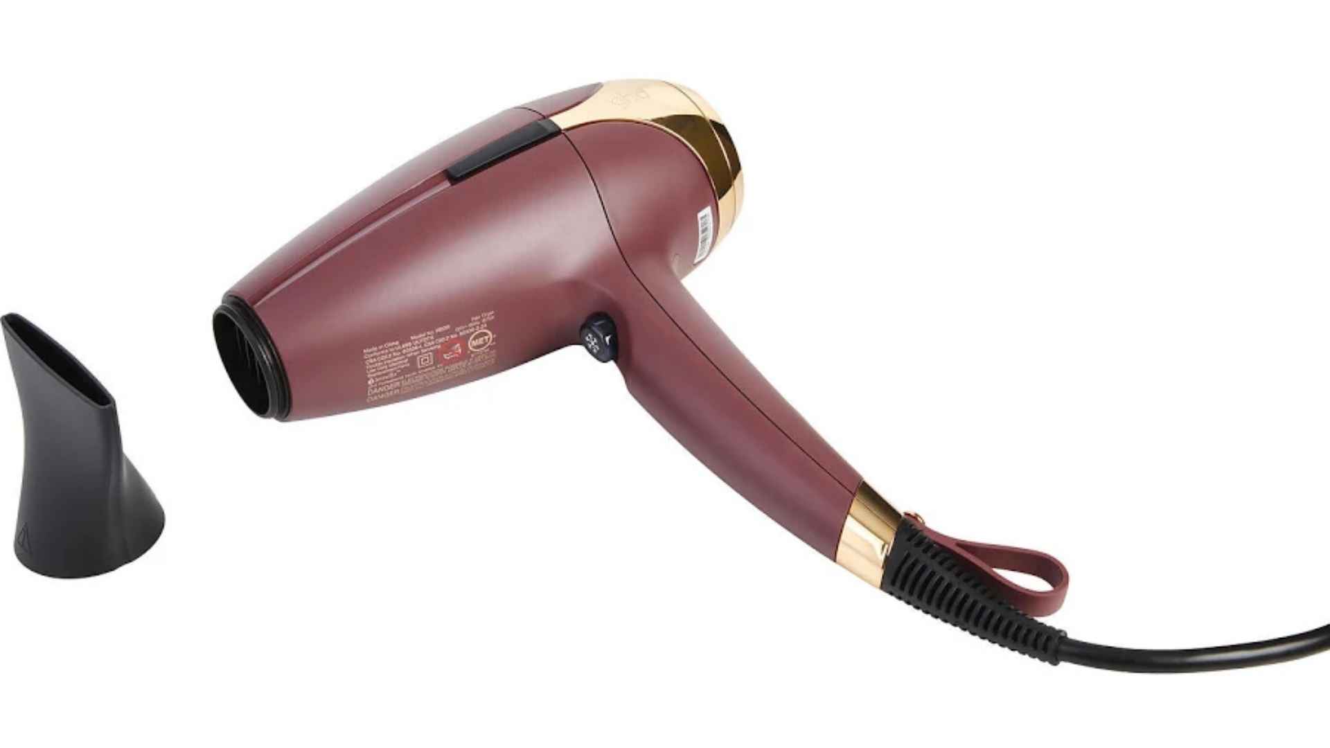 ghd Helios professional hair dryer in plum color