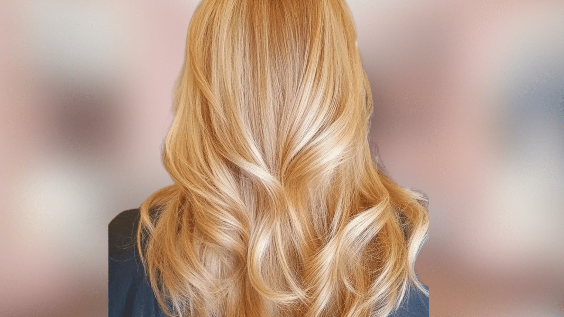 Soft wavy hair showcasing honey blonde shade with warm golden tones and natural dimension
