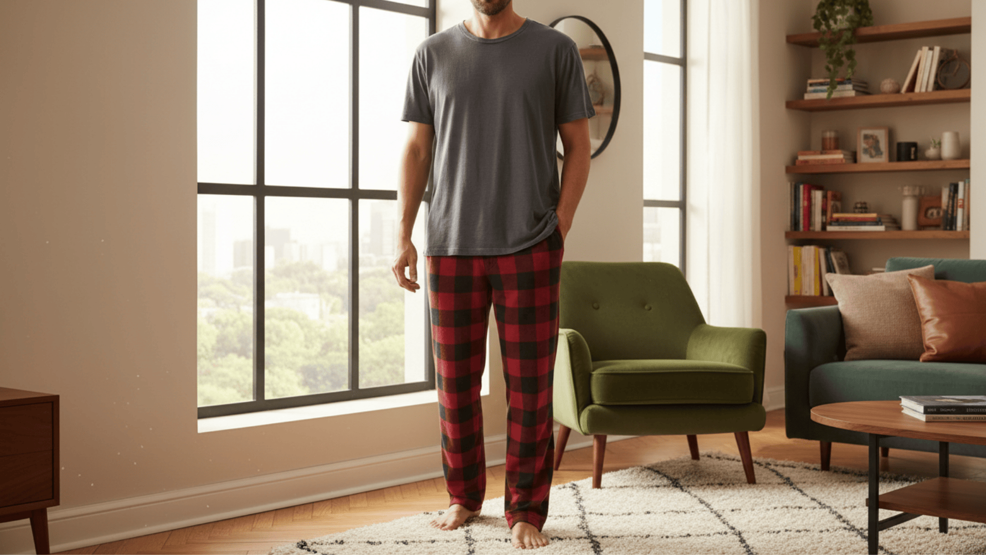 Soft lounge pants for men with a casual look