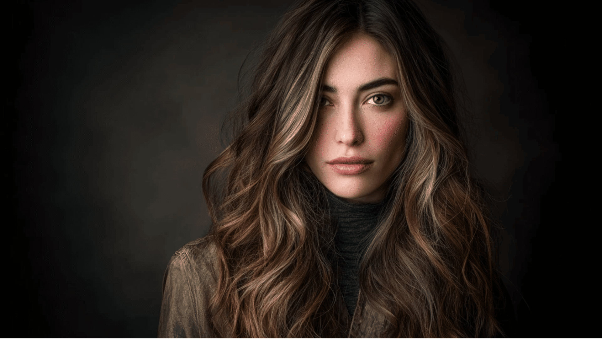 Mushroom-toned ash balayage highlights for an earthy neutral finish