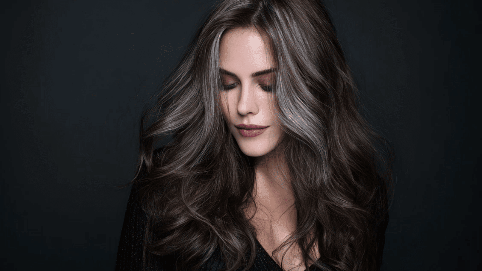 Pewter-toned ash brown highlights with a subtle metallic sheen
