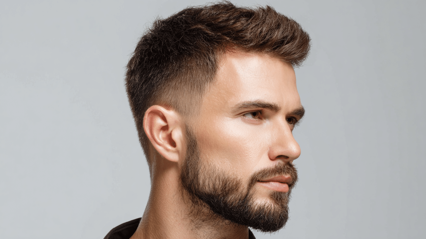 Modern pixie haircut with a widow’s peak creating a sharp and confident short hairstyle