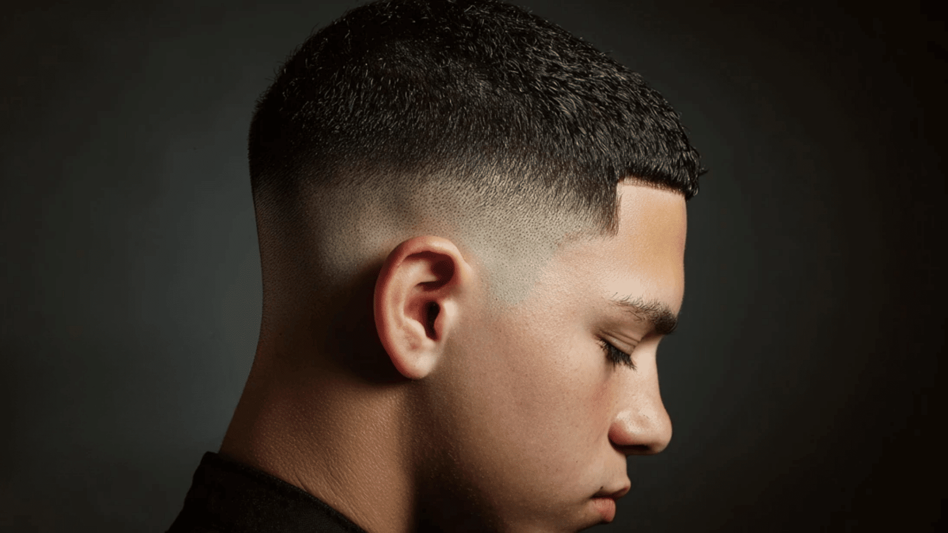 Razor fade haircut with ultra-clean sharp finish