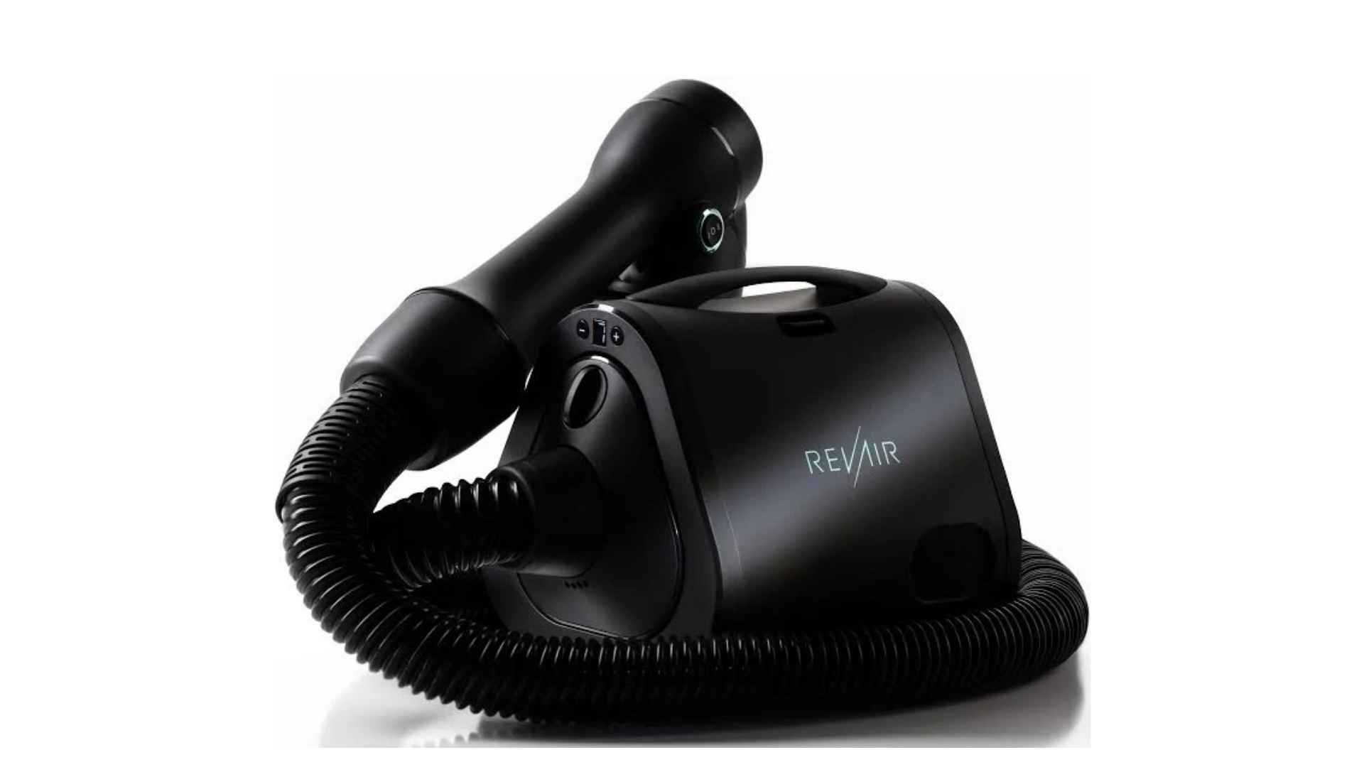 RevAir reverse-air dryer wand used for suction-drying curly hair