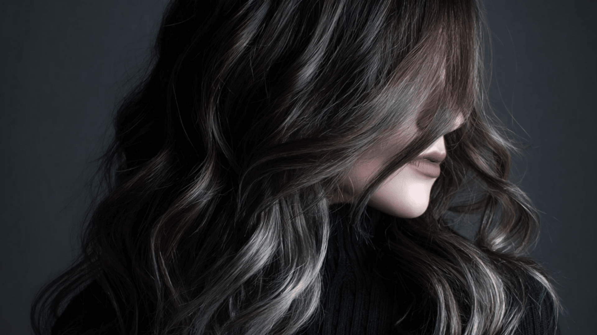Smoky ash brown balayage blended into a darker base for subtle depth