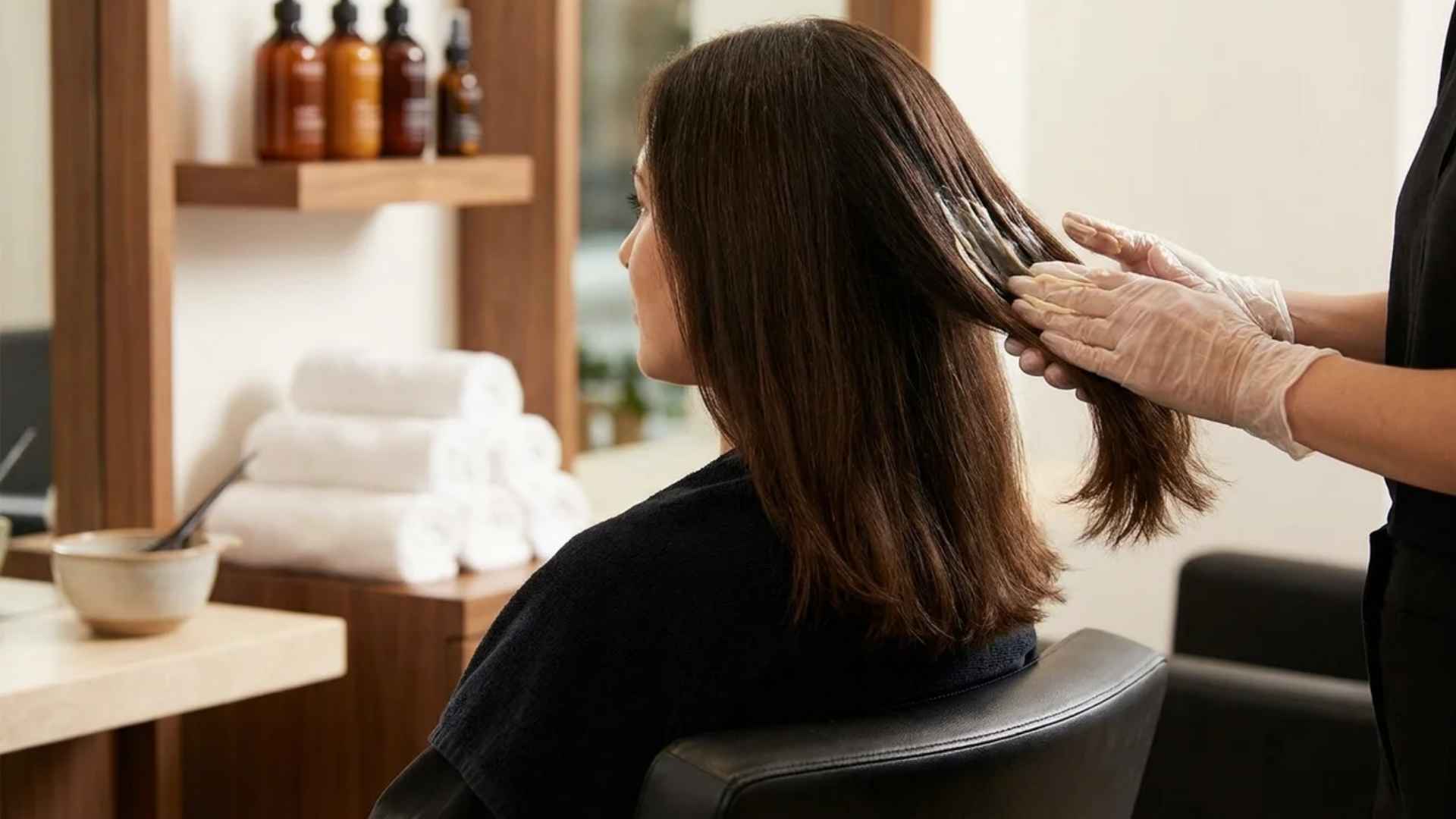 Hair treatment products and conditioning mask arranged for repairing chemically treated hair