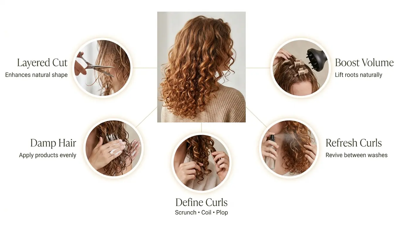 styling tips for enhancing natural Irish curls