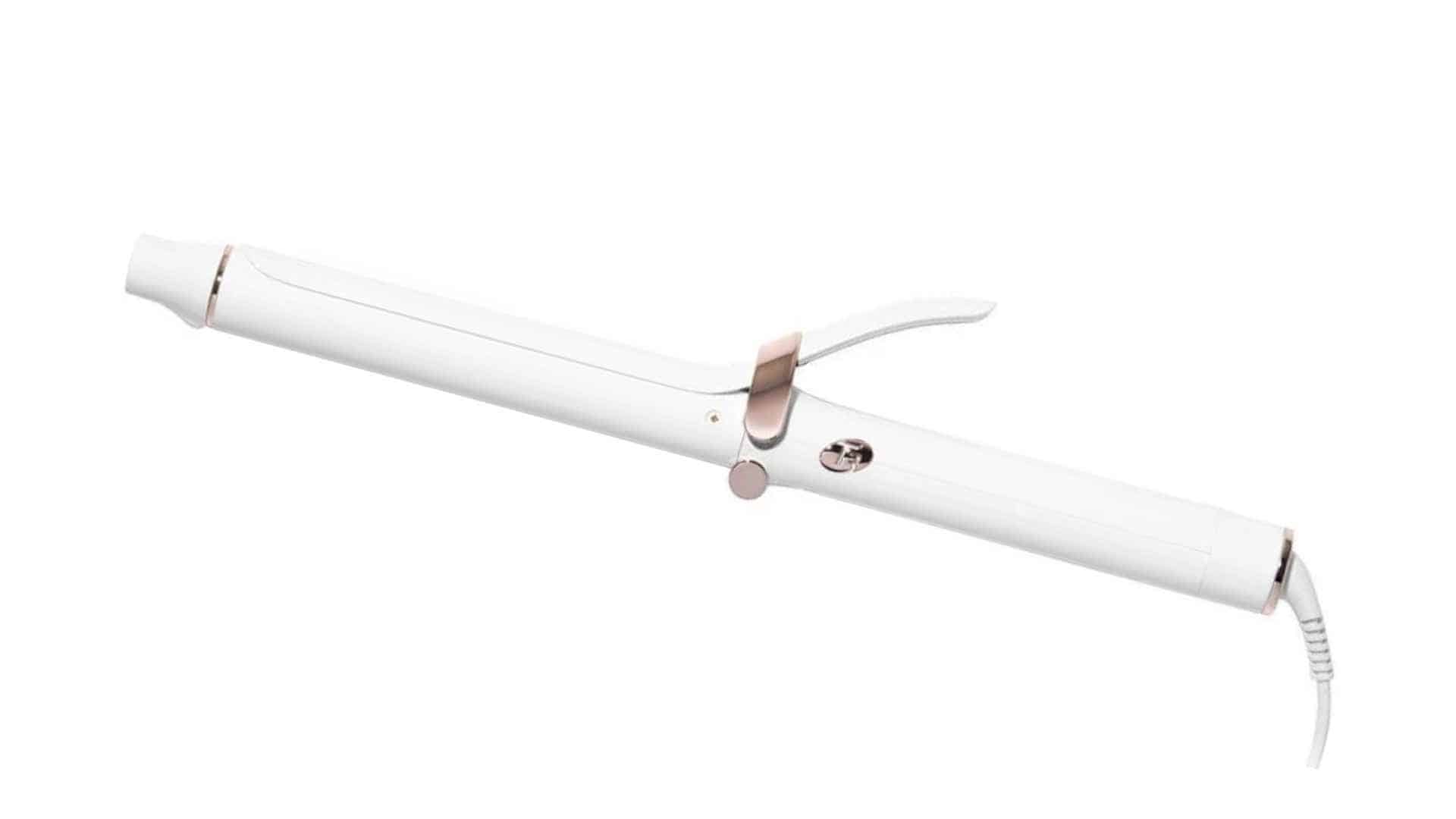 T3 SinglePass Curl X ceramic curling iron with 6.5-inch barrel and nine heat settings